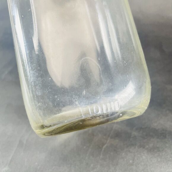 MEADOW GOLD 8.75" 1 Quart Liquid Clear Glass Milk Jug Orange Juice Bottle Jar - Picture 8 of 9